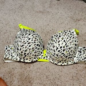 Bright cheetah print bra